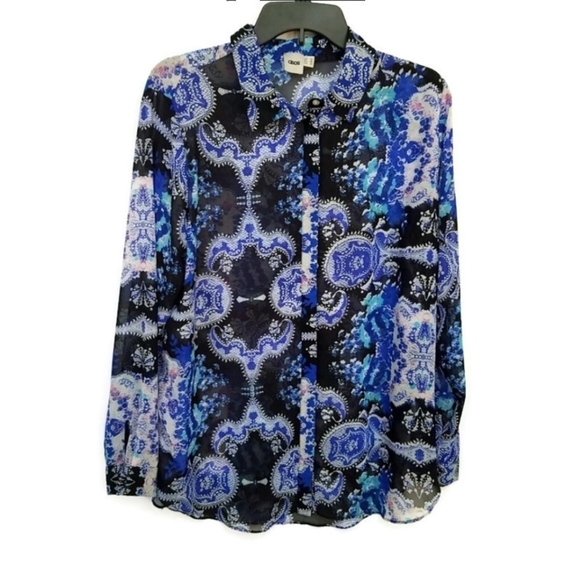 ASOS Mixed Print Blouse Sz 14- EUC! - Picture 1 of 6